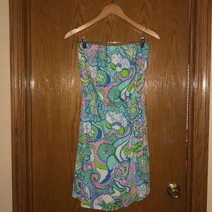Lilly Pulitzer strapless dress - size M